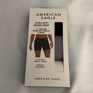 American Eagle Boxer Briefs Mens Small 3 Pack Ultra Soft